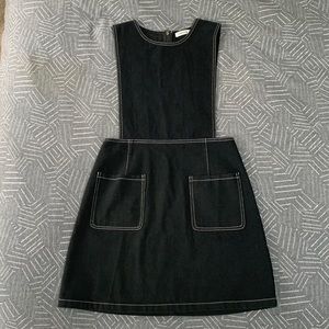 Farrow Denim Apron Dress with Pockets